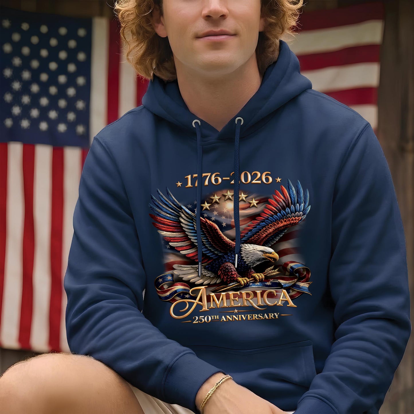 USA 250th Anniversary Eagle Shirt 1776β2026 β Patriotic American Eagle Unisex