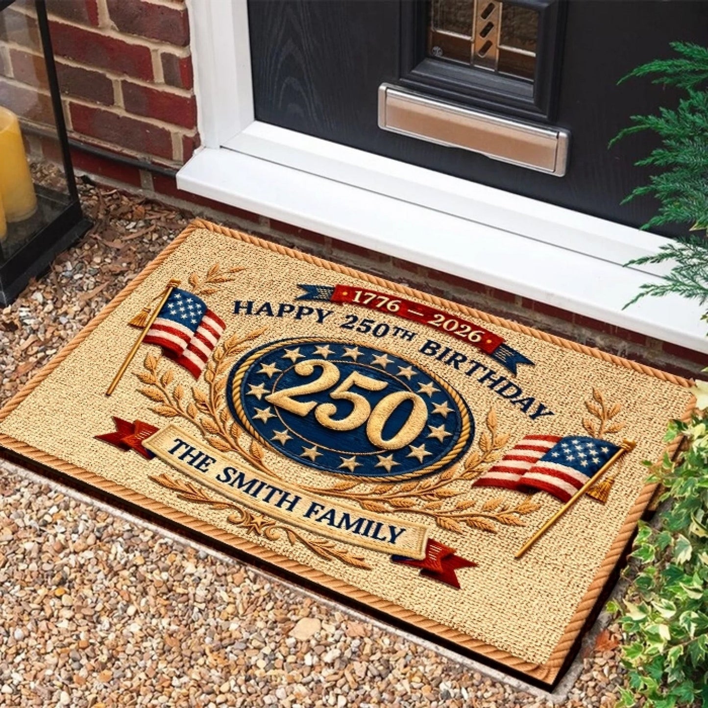 Personalized Doormat - 250th Anniversary 1776 2026 United States