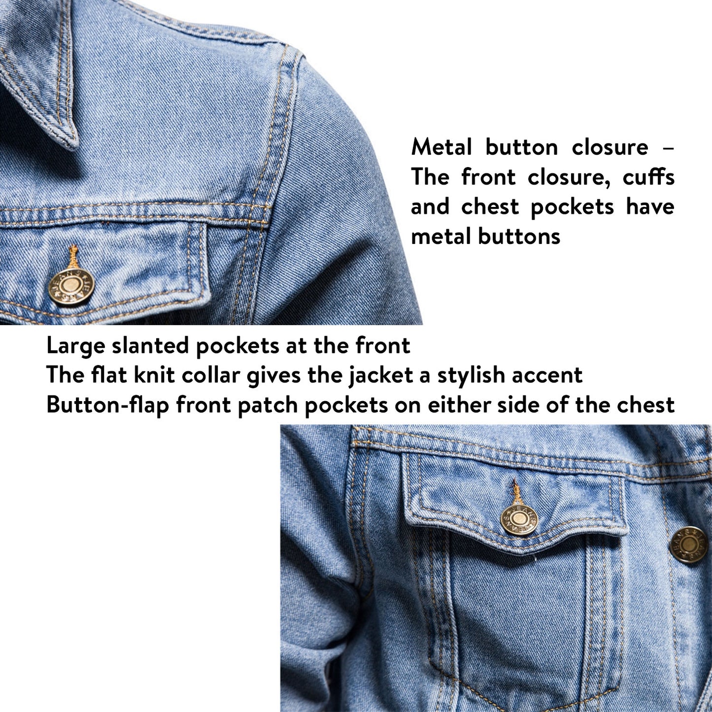 250th Anniversary Jet Denim Jacket Patriotic Jean Jacket