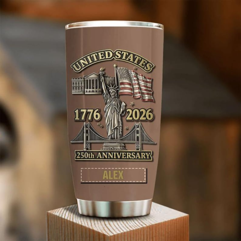 250 Years USA Tumbler for Proud Americans We The People 1776 2026