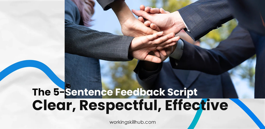 The 5-Sentence Feedback Script. Clear, Respectful, Effective