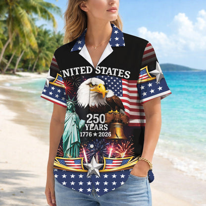 250th Anniversary Of USA Independence Day Holiday Hawaiian Shirt