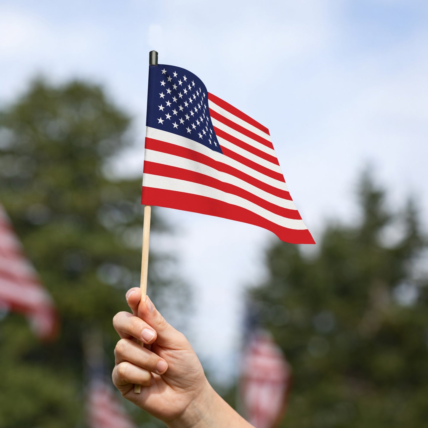 250th Anniversary USA Handheld Flag 1776-2026, Perfect for Independence Day