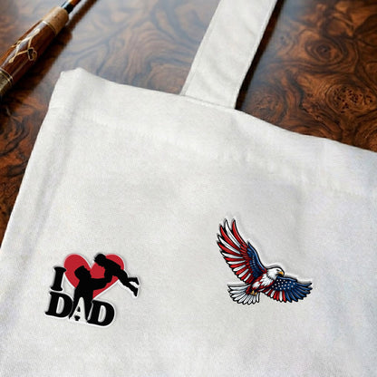 USA Flag Eagle Acrylic Pins – Silver Butterfly Clutch Set for Jackets, Hats & Gifts