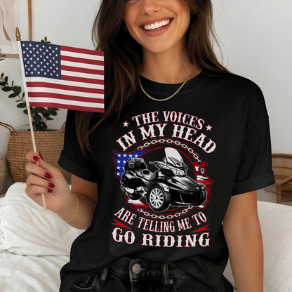 The Voice in My Head Spyder Riding T-shirt