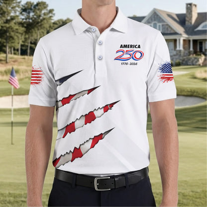 250th Anniversary Scratch Eagle Polo Shirt