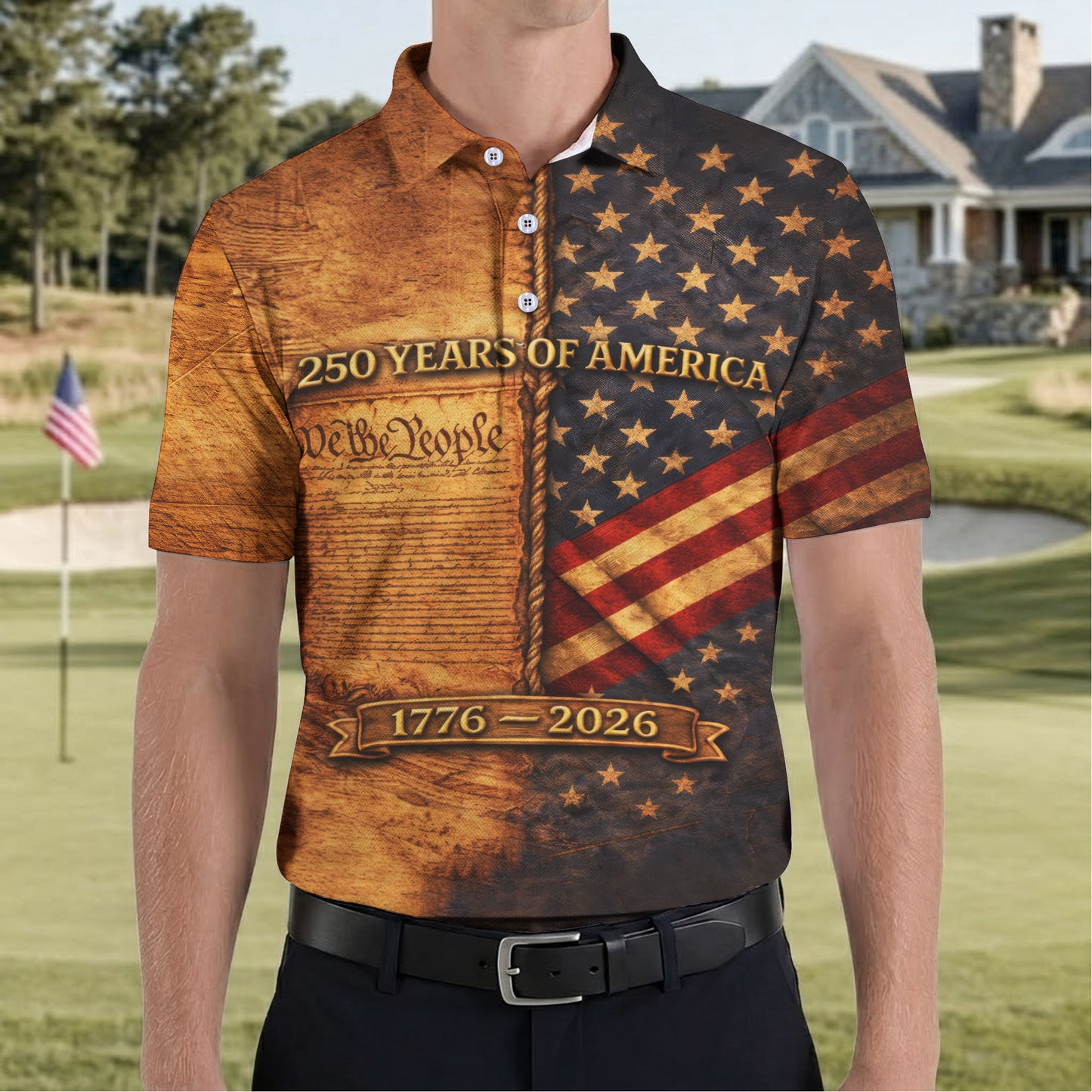 We The People 250 Years Of America 1776-2026 Polo