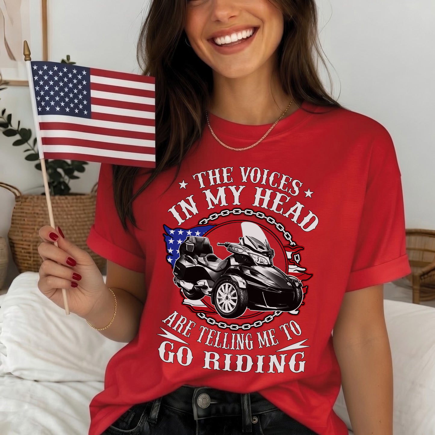 The Voice in My Head Spyder Riding T-shirt
