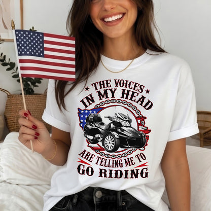 The Voice in My Head Spyder Riding T-shirt