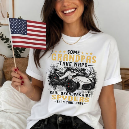 Real Grandpas Ride Spyders T-shirt