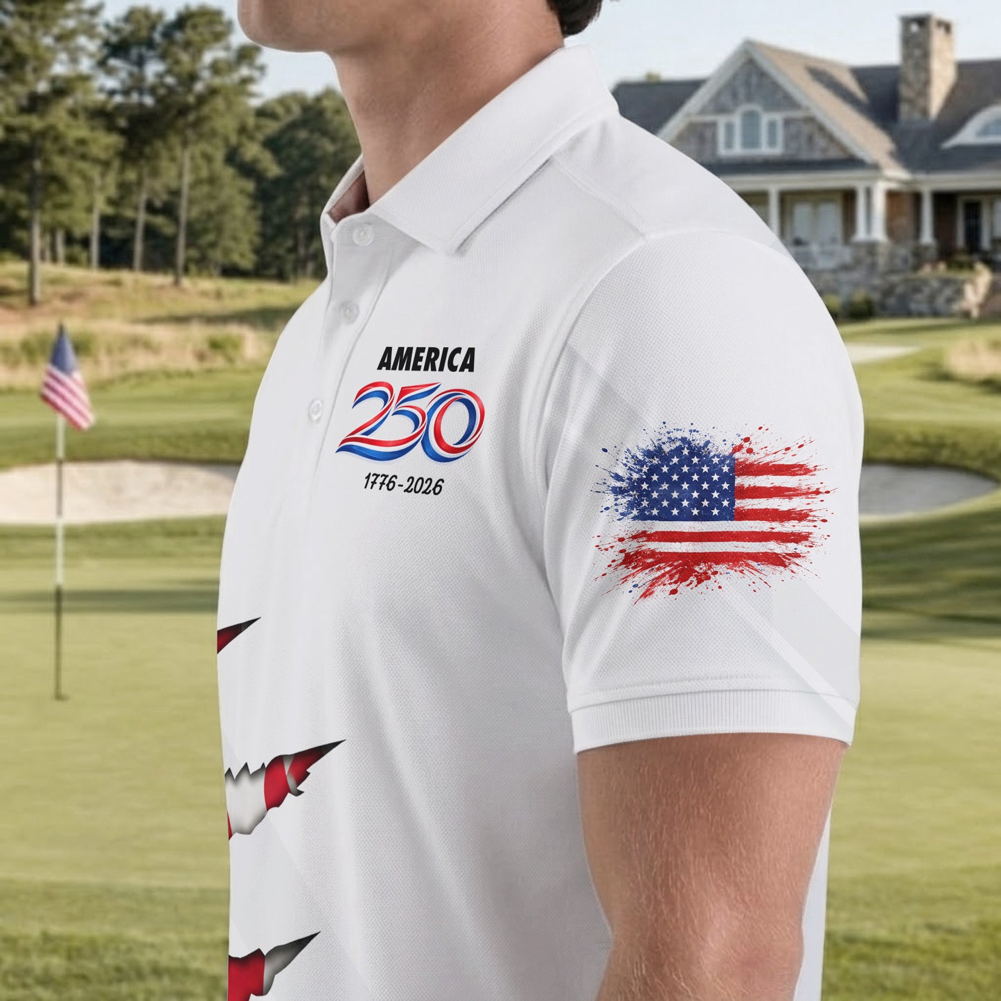 250th Anniversary Scratch Eagle Polo Shirt