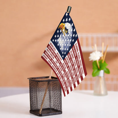 American 250th Anniversary Handheld Flag - Eagle USA Flag with 50 States Design