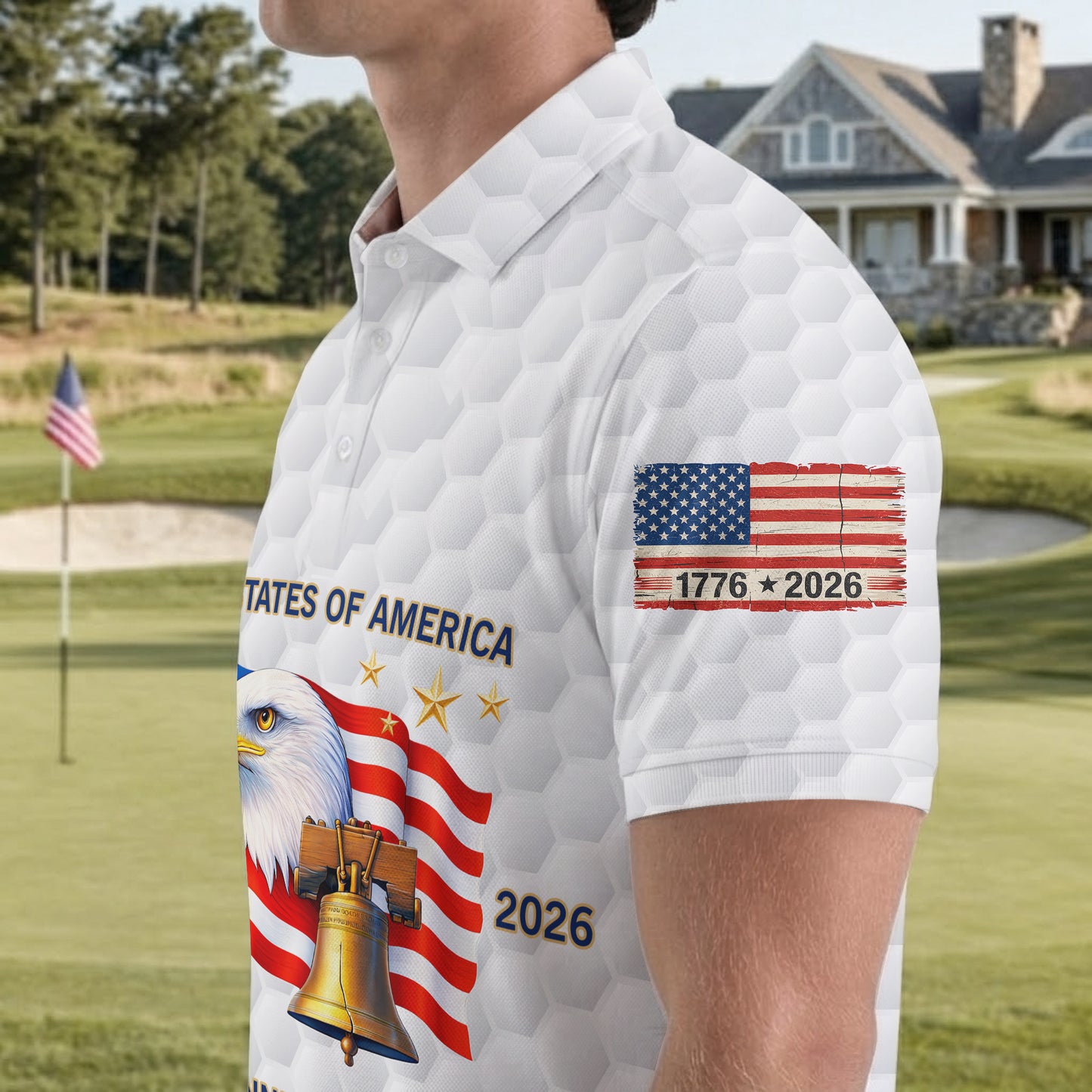 Golf Polo 250th Anniversary USA Freedom