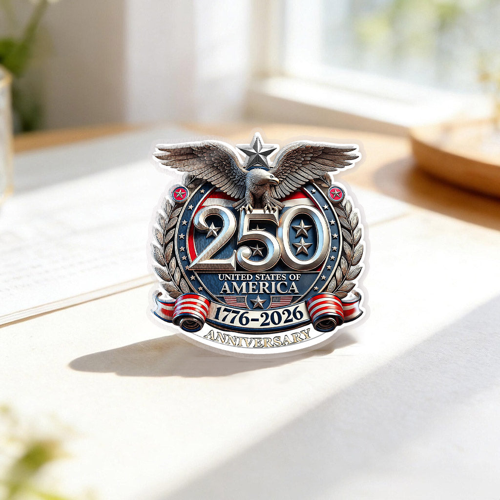 Combo 5 Patriotic Designs - America 250 Acrylic Pin Set