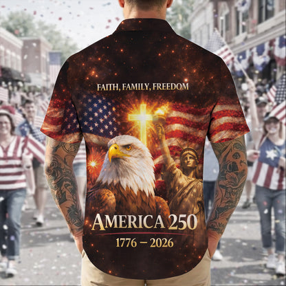 250th Anniversary Of USA Independence Day Holiday Hawaiian Shirt