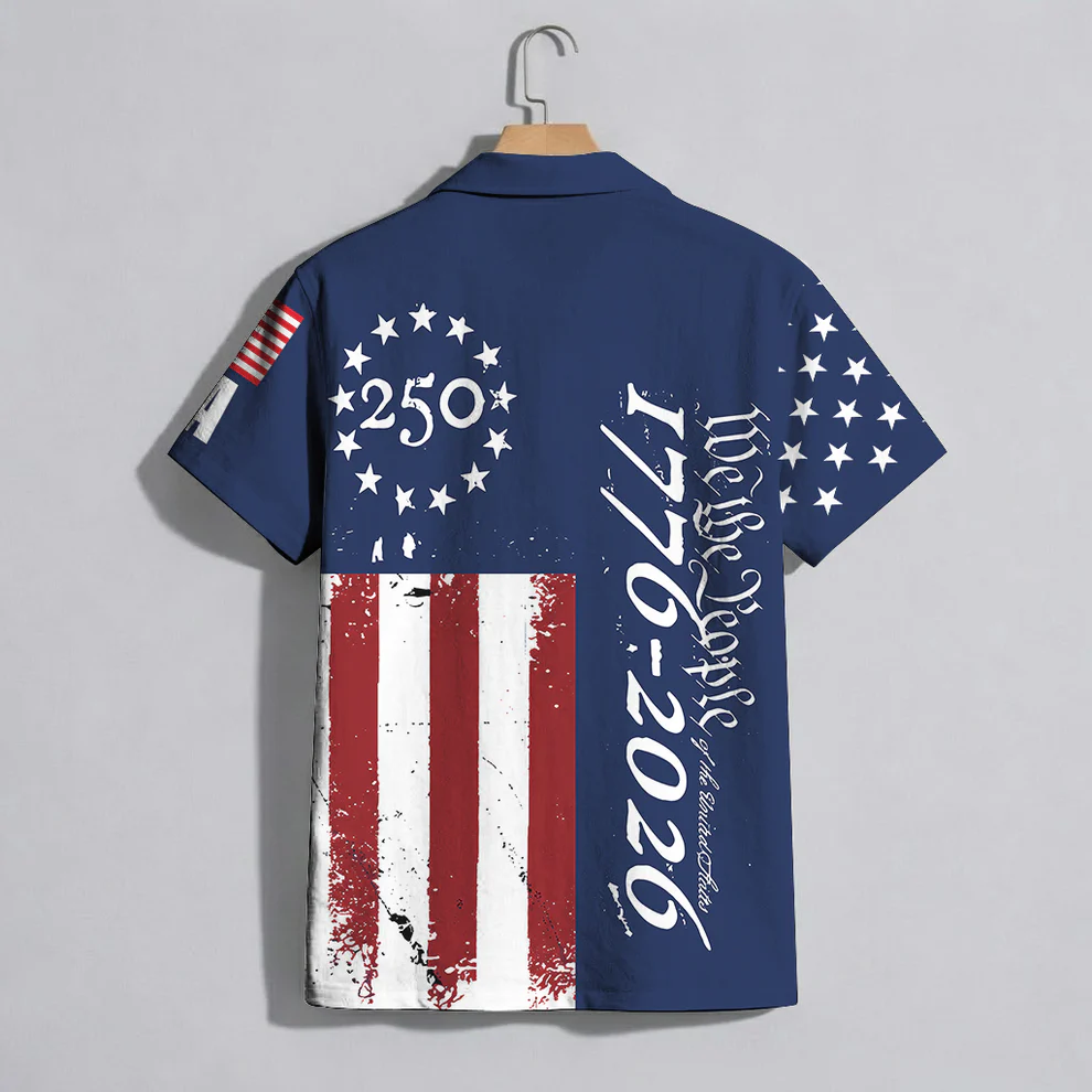 We the People 1776-2026 Stars and Stripes - USA 250th Anniversary Hawaiian Shirt