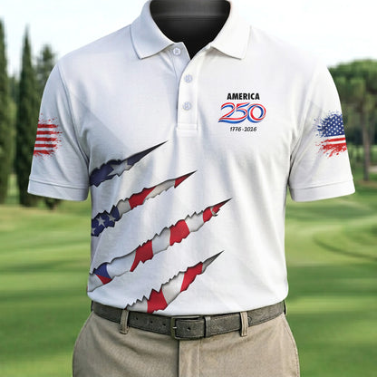 250th Anniversary Scratch Eagle Polo Shirt