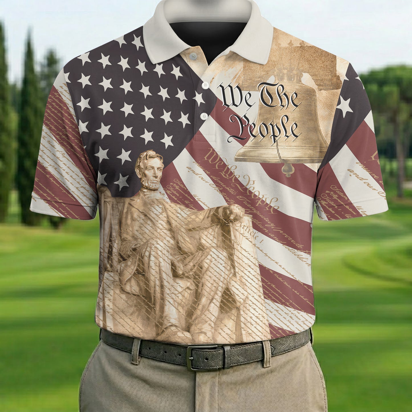 We The People American Flag Pattern 4th July Patriotic