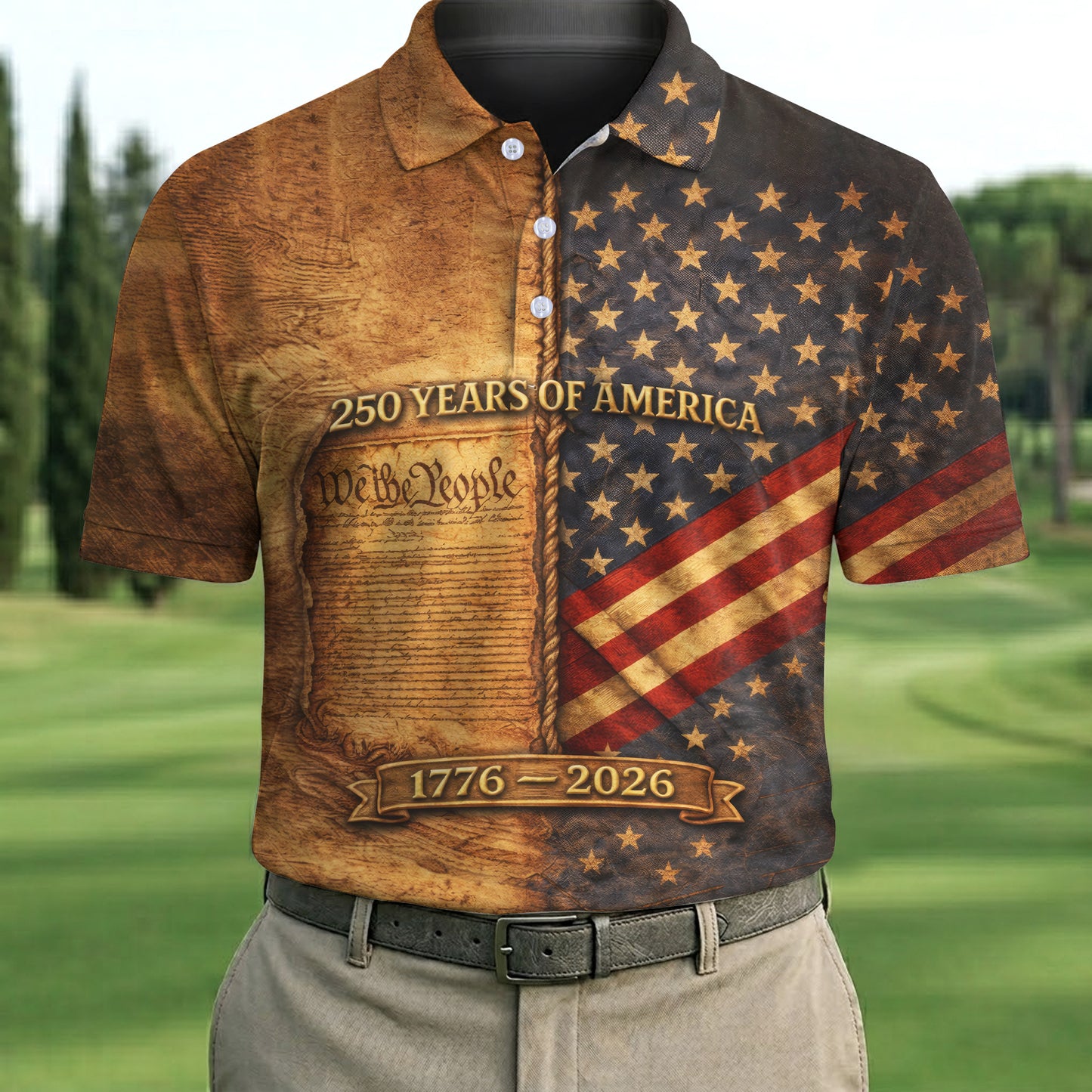 We The People 250 Years Of America 1776-2026 Polo