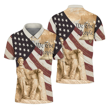 We The People American Flag Pattern 4th July Patriotic