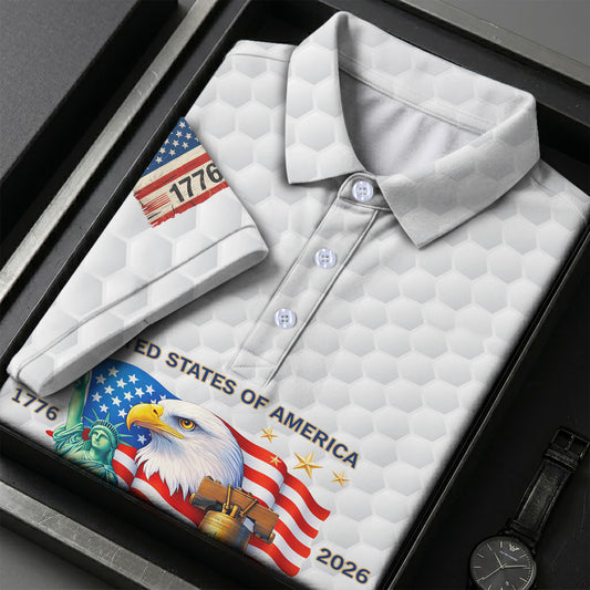Golf Polo 250th Anniversary USA Freedom