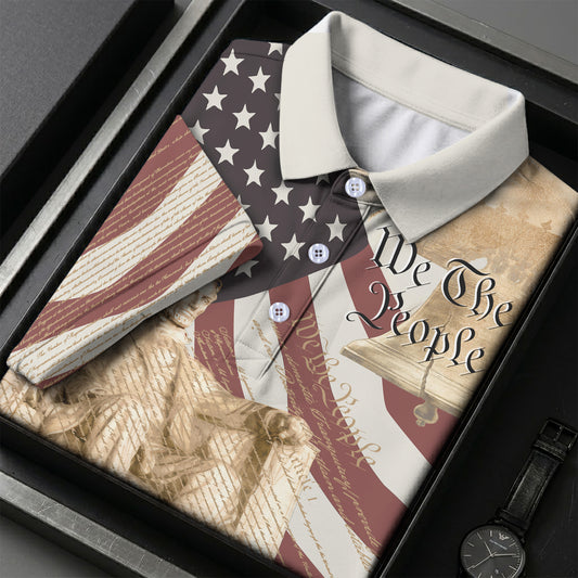 We The People American Flag Pattern 4th July Patriotic