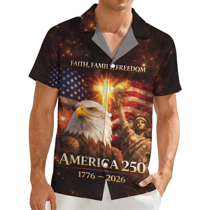 250th Anniversary Of USA Independence Day Holiday Hawaiian Shirt