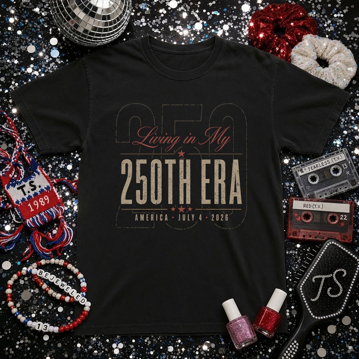 Living in my 250th ERA, America Semiquincentennial Comfort Colors Shirt