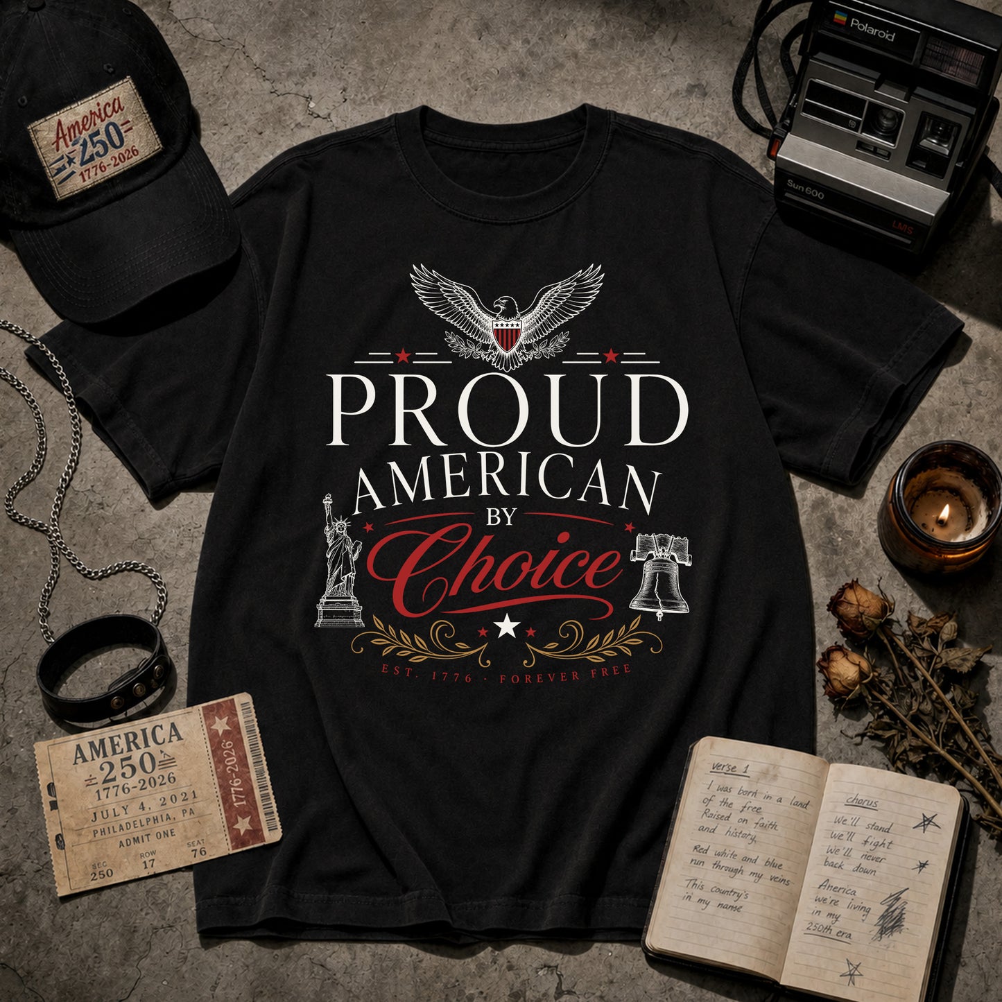 Proud American By Choice, New Citizens of America 250th Anniversary Shirt