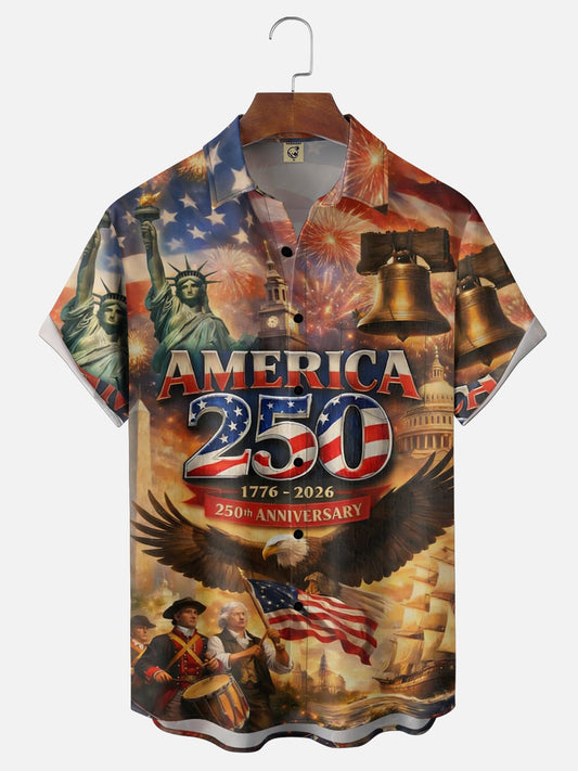 250th Anniversary Of USA Independence Day Holiday Hawaiian Shirt
