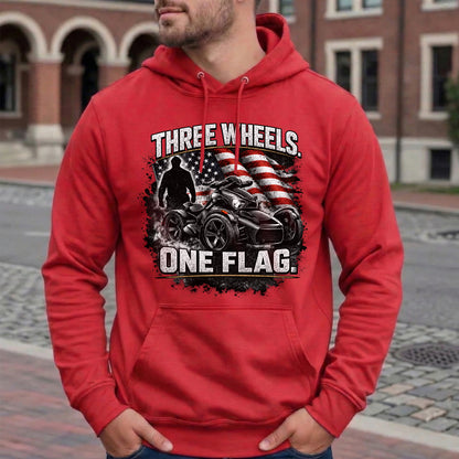 Three Wheels One Flag T-shirt