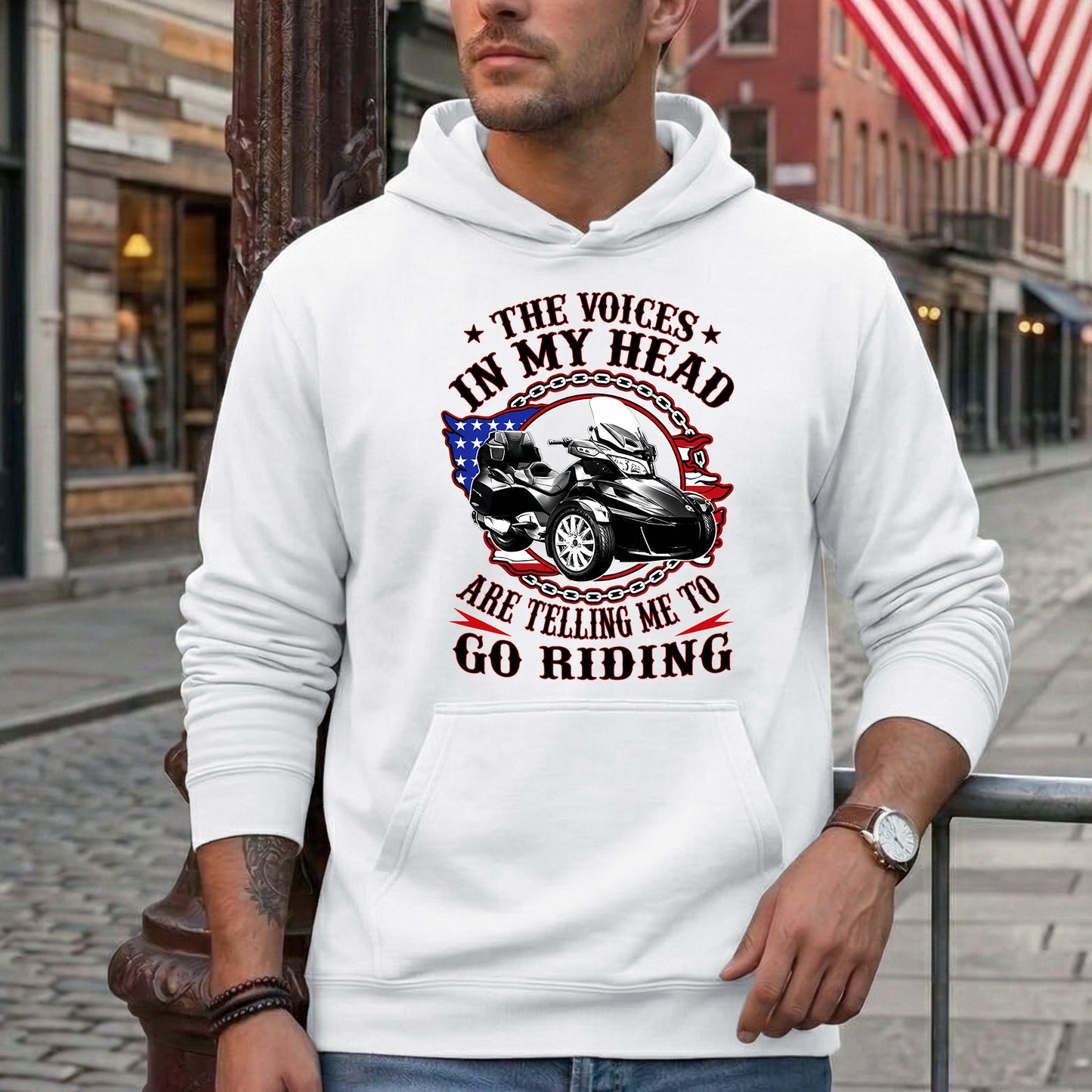 The Voice in My Head Spyder Riding T-shirt