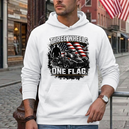 Three Wheels One Flag T-shirt