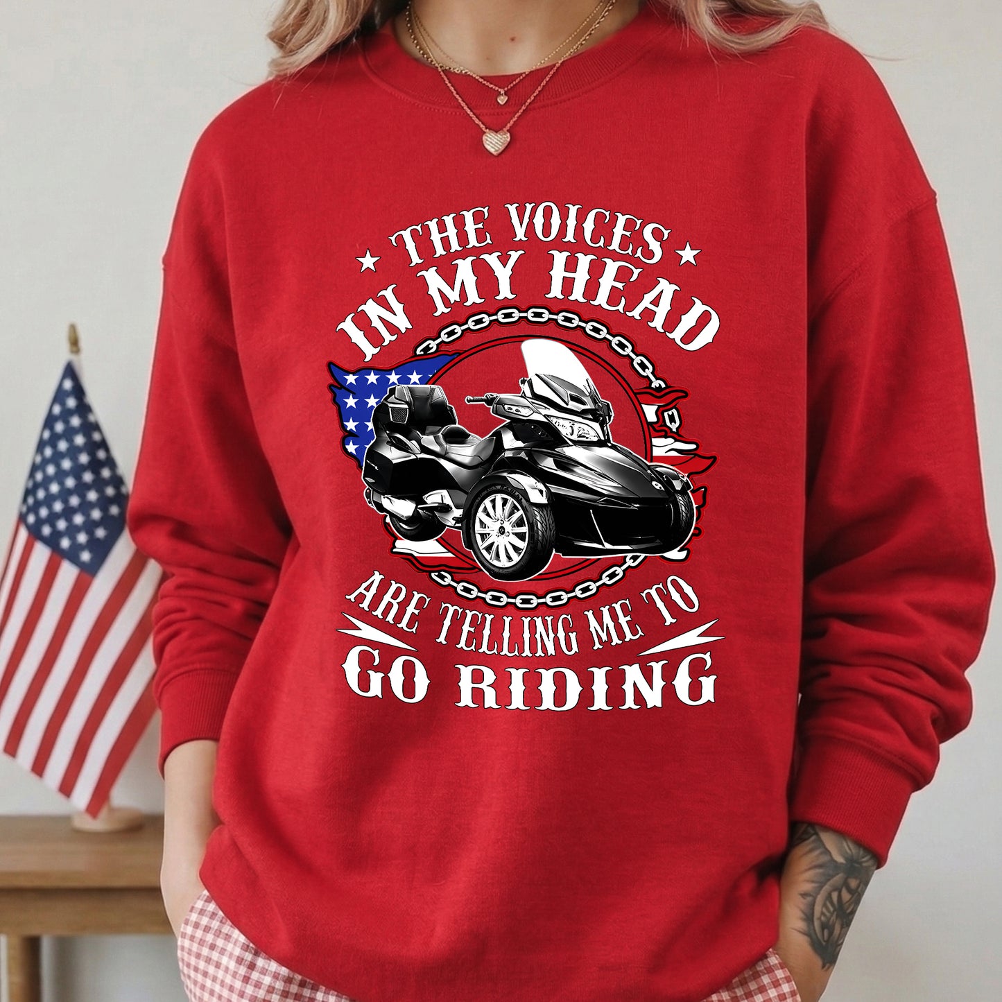 The Voice in My Head Spyder Riding T-shirt