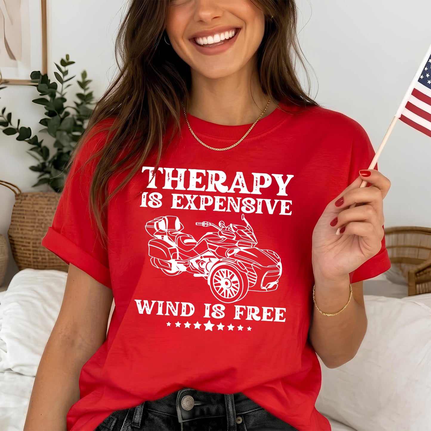 Therapy is Expensive Wind is Free Spyders T-shirt