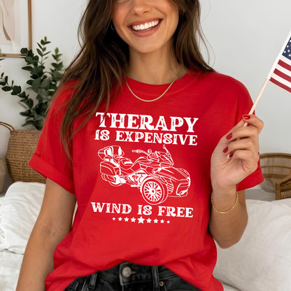 Therapy is Expensive Wind is Free Spyders T-shirt