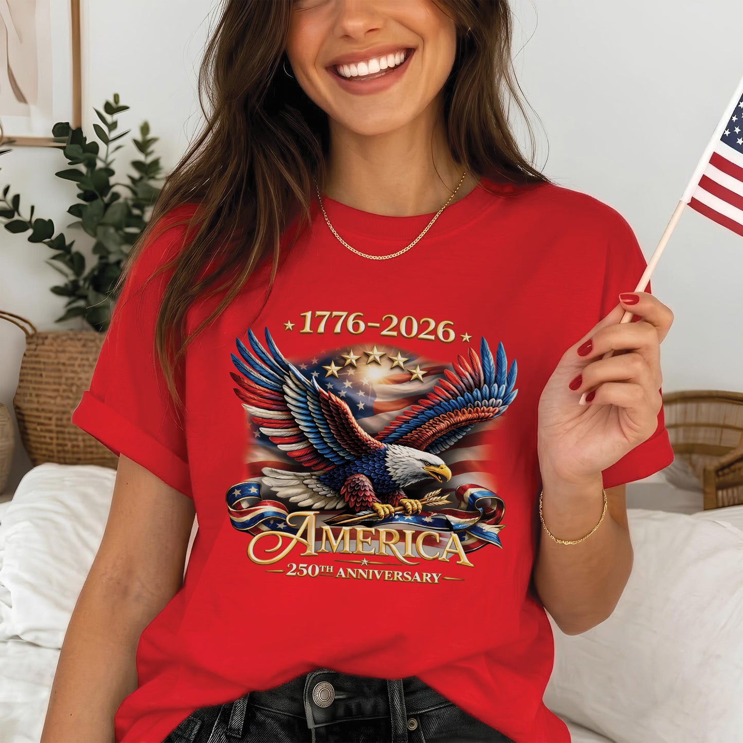 USA 250th Anniversary Eagle Shirt 1776–2026 – Patriotic American Eagle Unisex