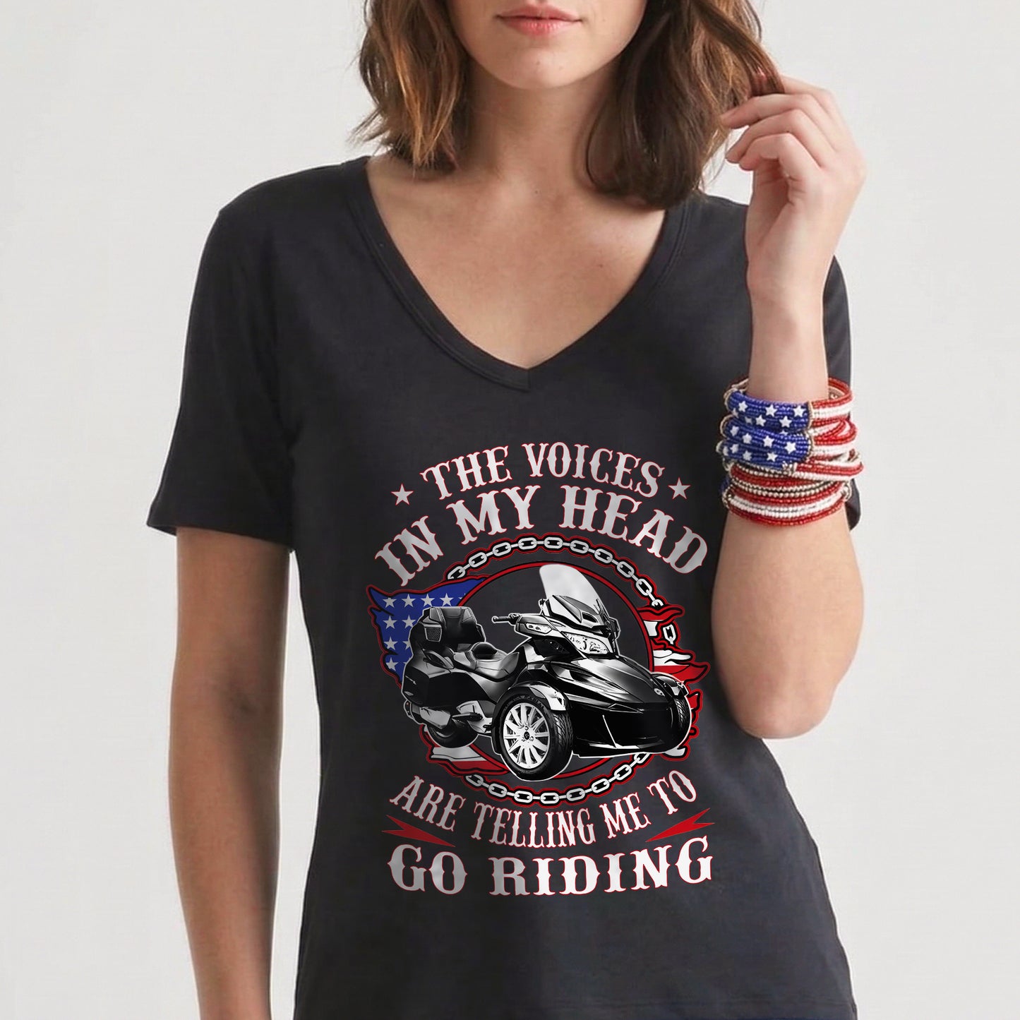 The Voice in My Head Spyder Riding T-shirt