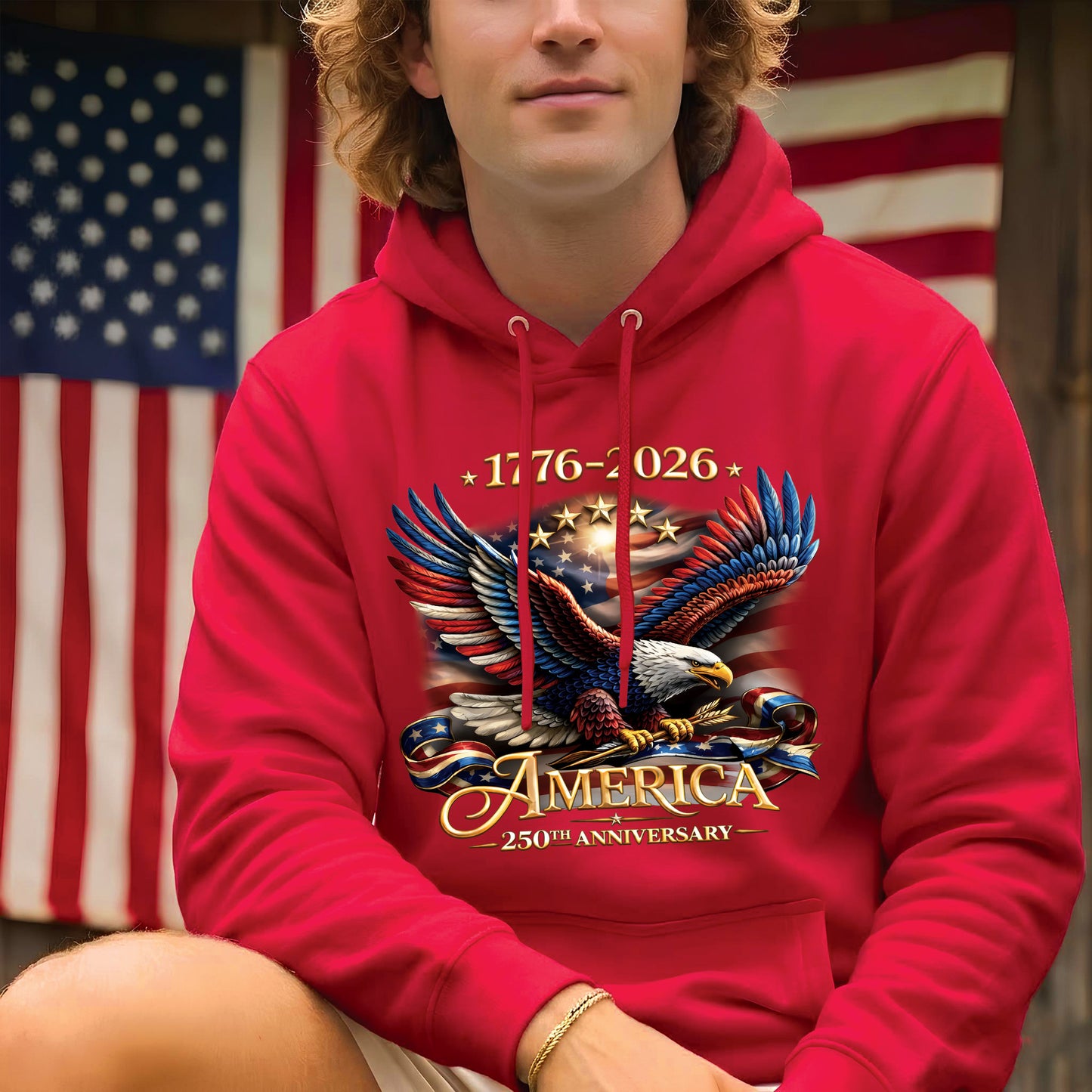 USA 250th Anniversary Eagle Shirt 1776–2026 – Patriotic American Eagle Unisex