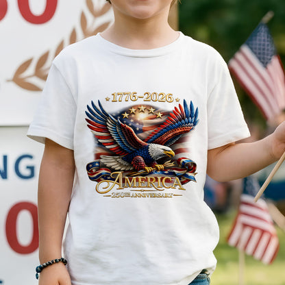 USA 250th Anniversary Eagle Shirt 1776–2026 – Patriotic American Eagle Unisex