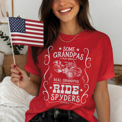Real Grandpas Ride Spyders T-shirt