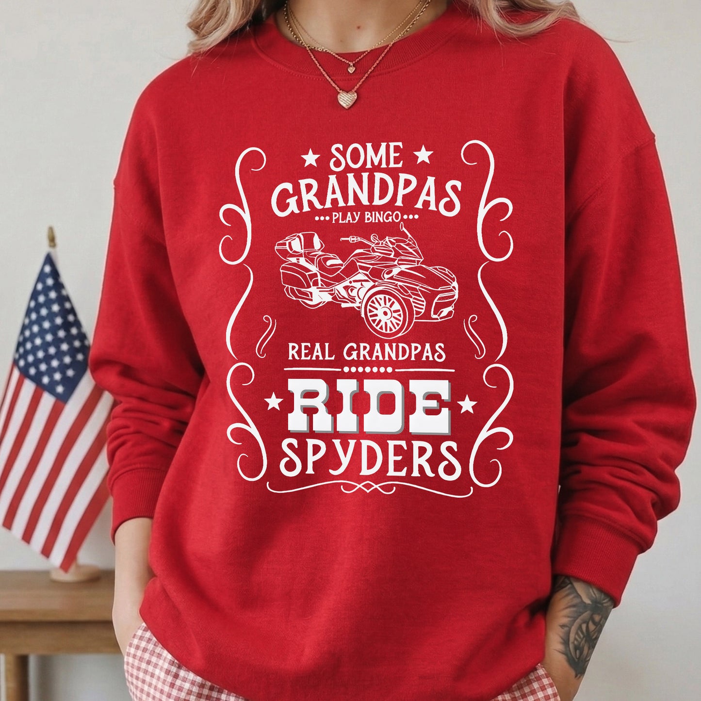Real Grandpas Ride Spyders T-shirt