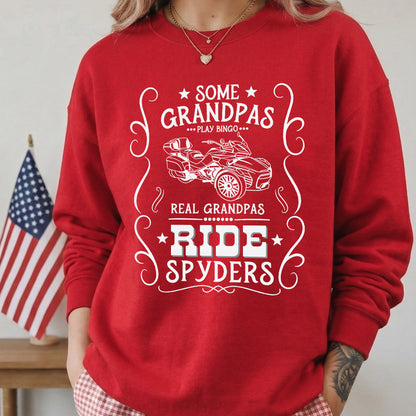 Real Grandpas Ride Spyders T-shirt