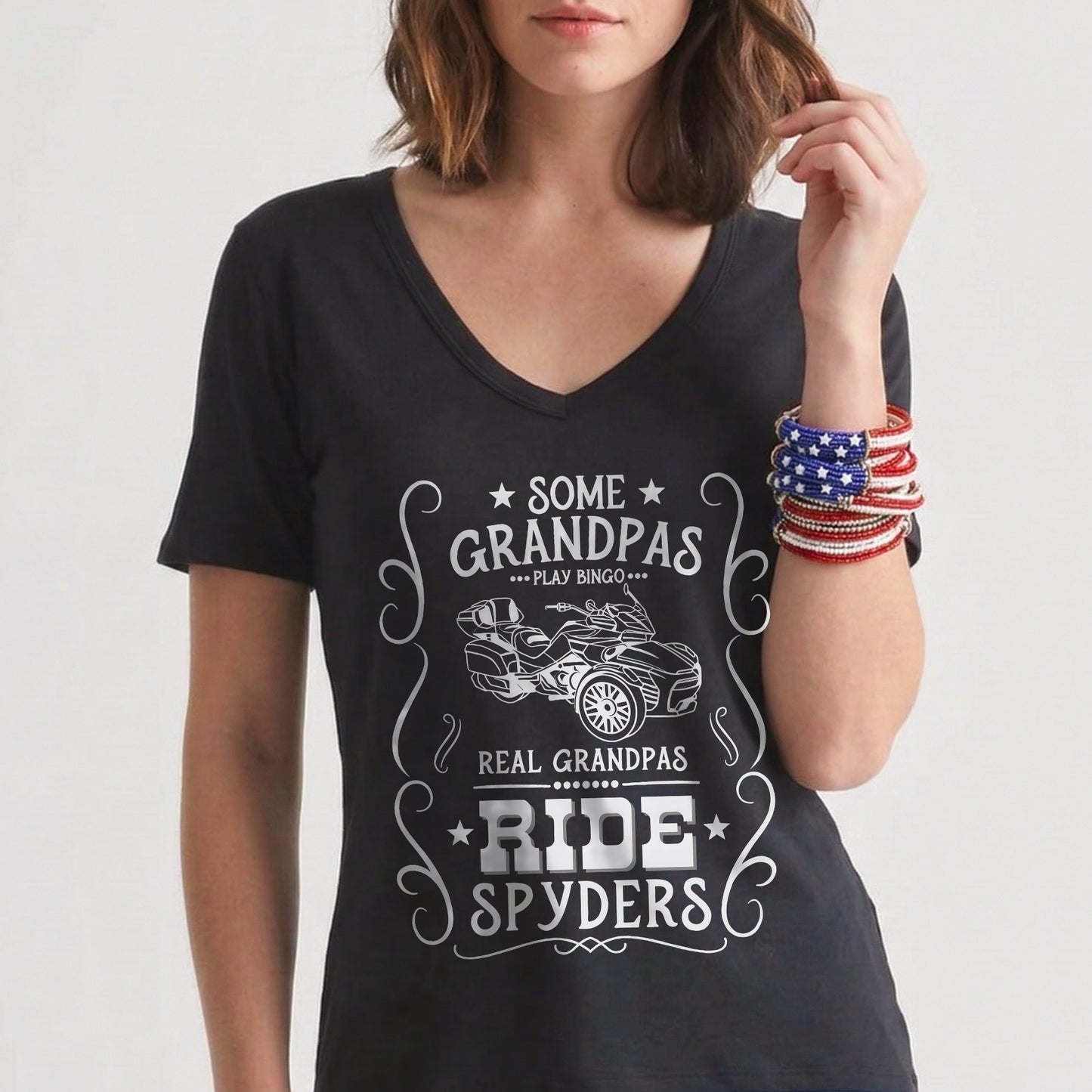 Real Grandpas Ride Spyders T-shirt