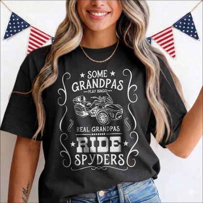 Real Grandpas Ride Spyders T-shirt