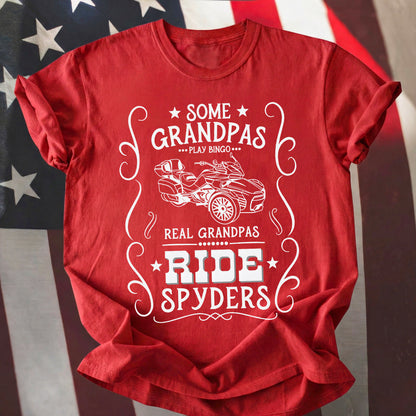 Real Grandpas Ride Spyders T-shirt