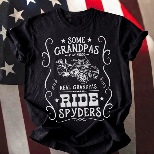 Real Grandpas Ride Spyders T-shirt