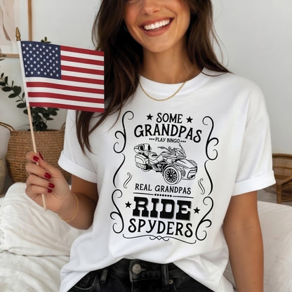 Real Grandpas Ride Spyders T-shirt