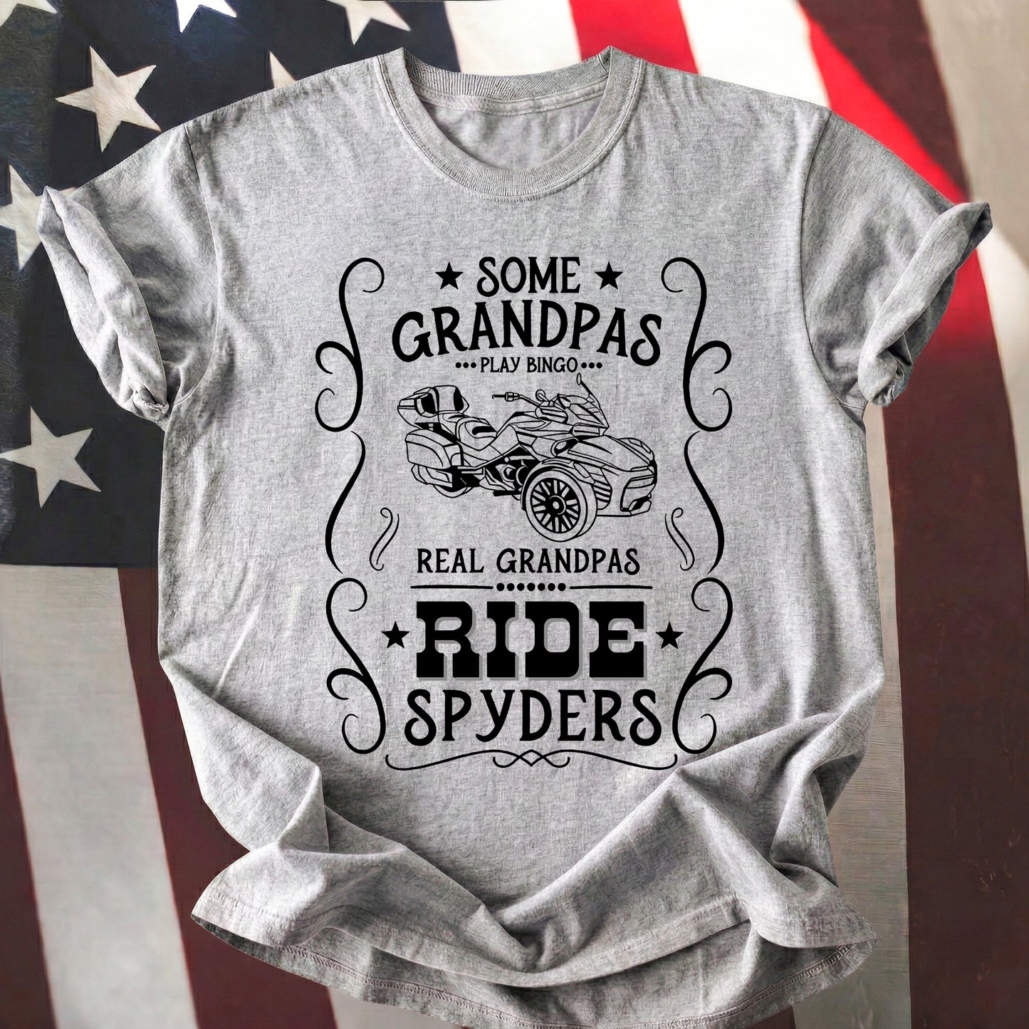 Real Grandpas Ride Spyders T-shirt