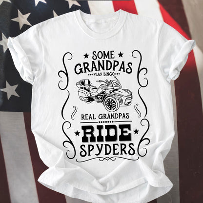 Real Grandpas Ride Spyders T-shirt